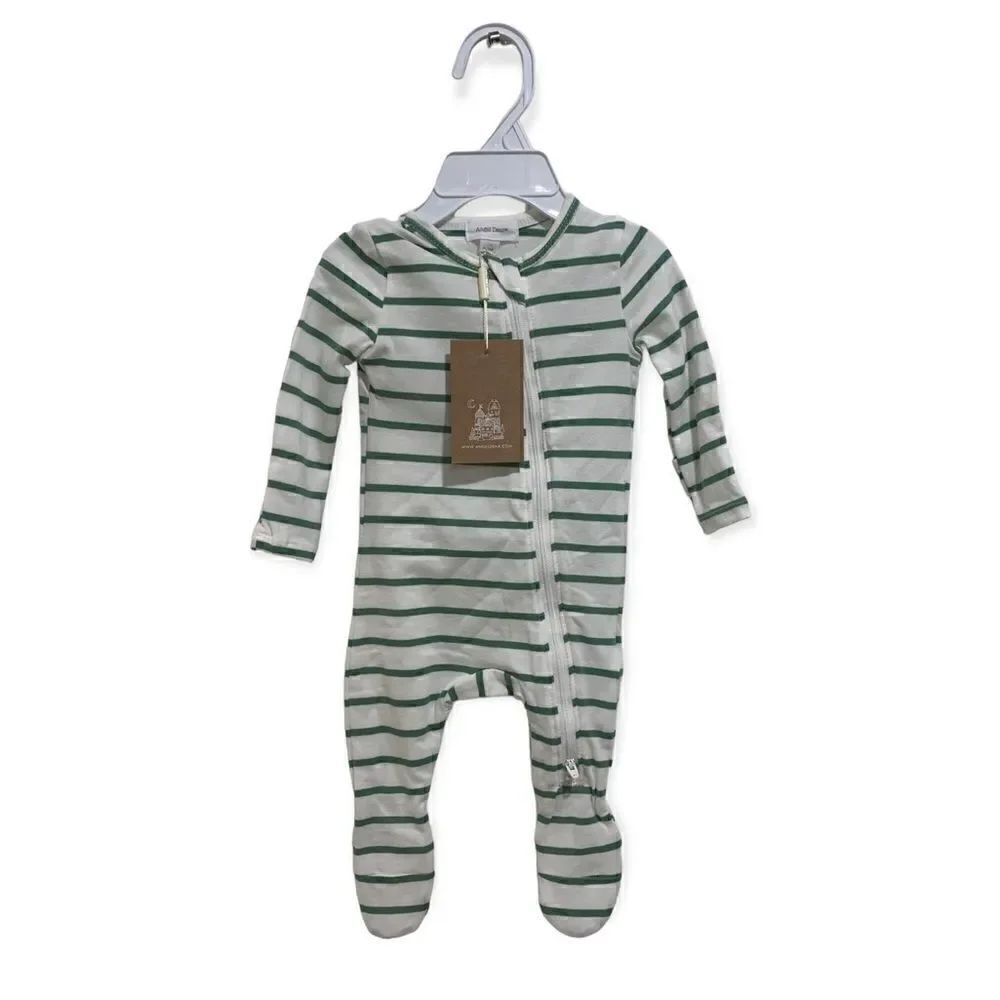 Angel Dear Organic Cotton Footsie Size 0-3 Months